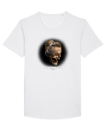 Craniu cu casti - skullphones 05 Tricou mânecă scurtă guler larg Bărbat Skater