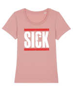 SICK Tricou mânecă scurtă guler larg fitted Damă Expresser