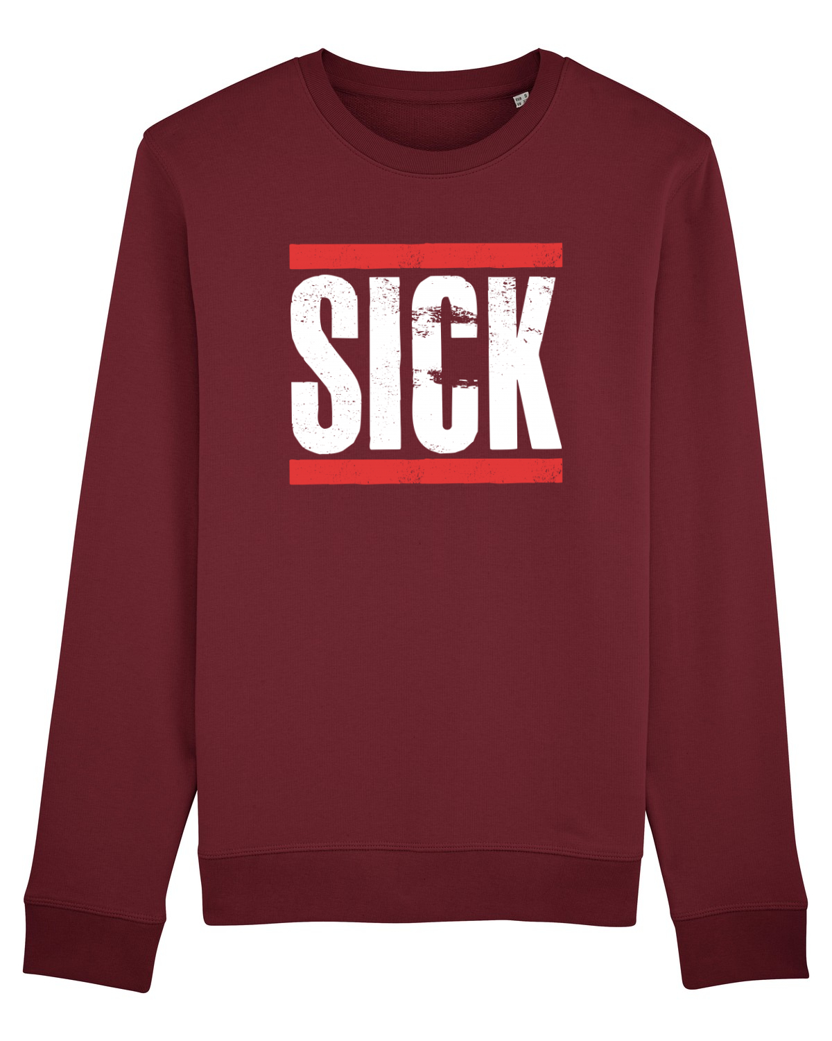 Bluză mânecă lungă Unisex Rise Burgundy