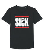 SICK Tricou mânecă scurtă guler larg Bărbat Skater