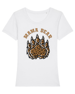 Mama Bear Tricou mânecă scurtă guler larg fitted Damă Expresser