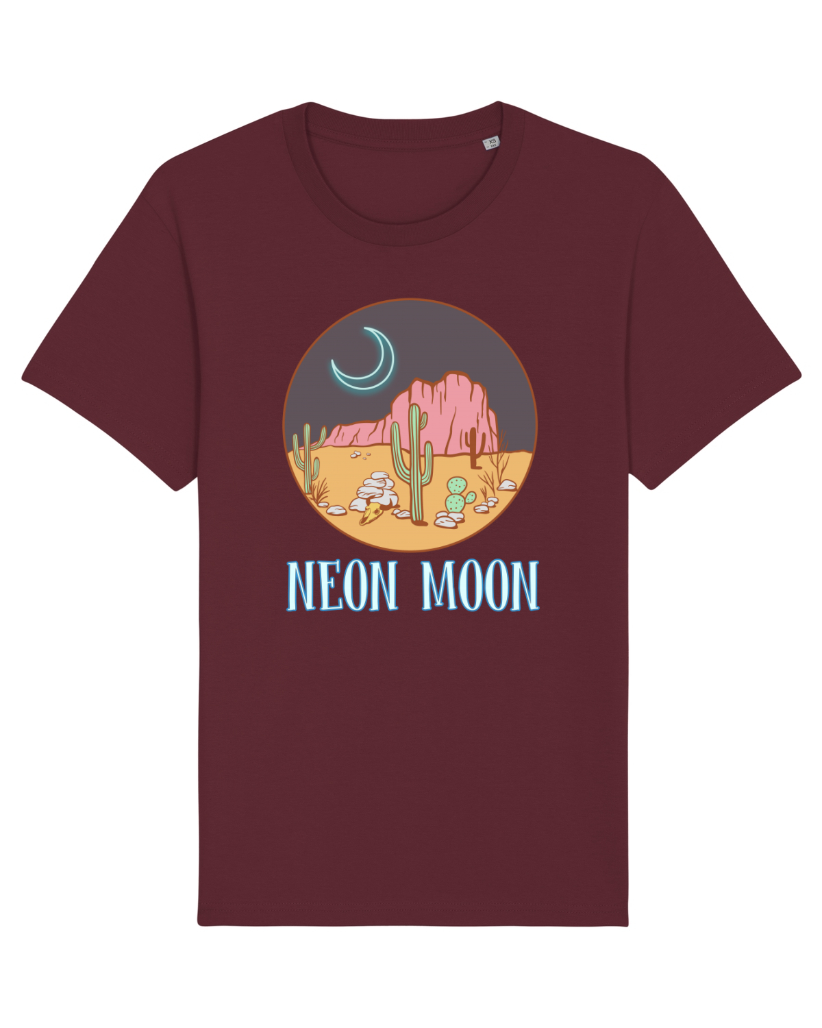 Tricou mânecă scurtă Unisex Rocker Burgundy