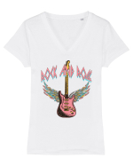 Rock And Roll Tricou mânecă scurtă guler V Damă Evoker