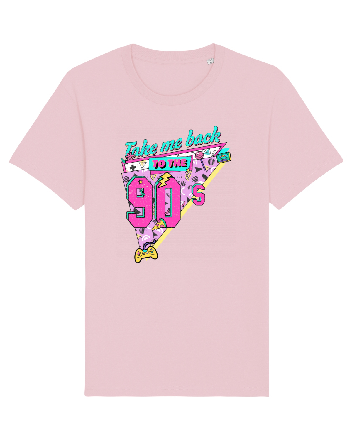 Tricou mânecă scurtă Unisex Rocker Cotton Pink