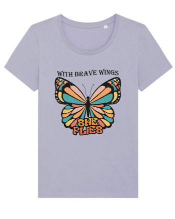 With Brave Wings She Flies Lavender