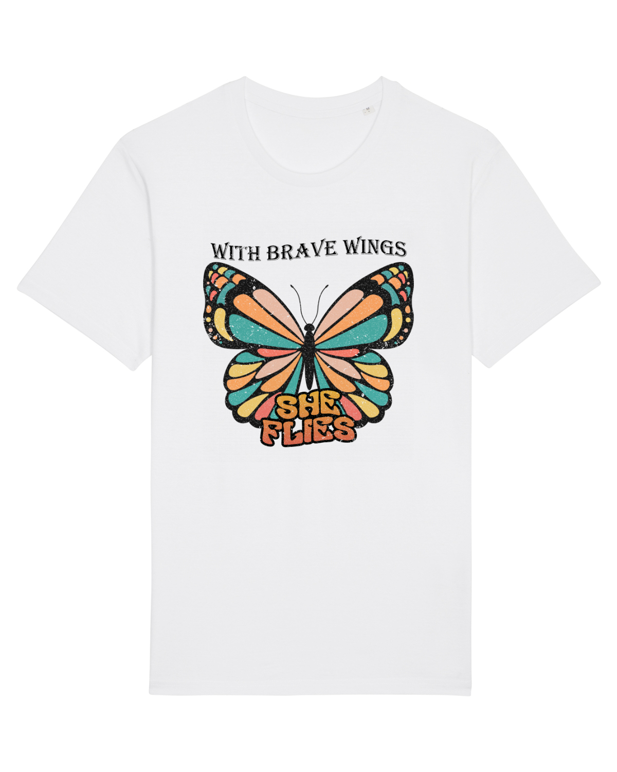 Tricou mânecă scurtă Unisex Rocker White
