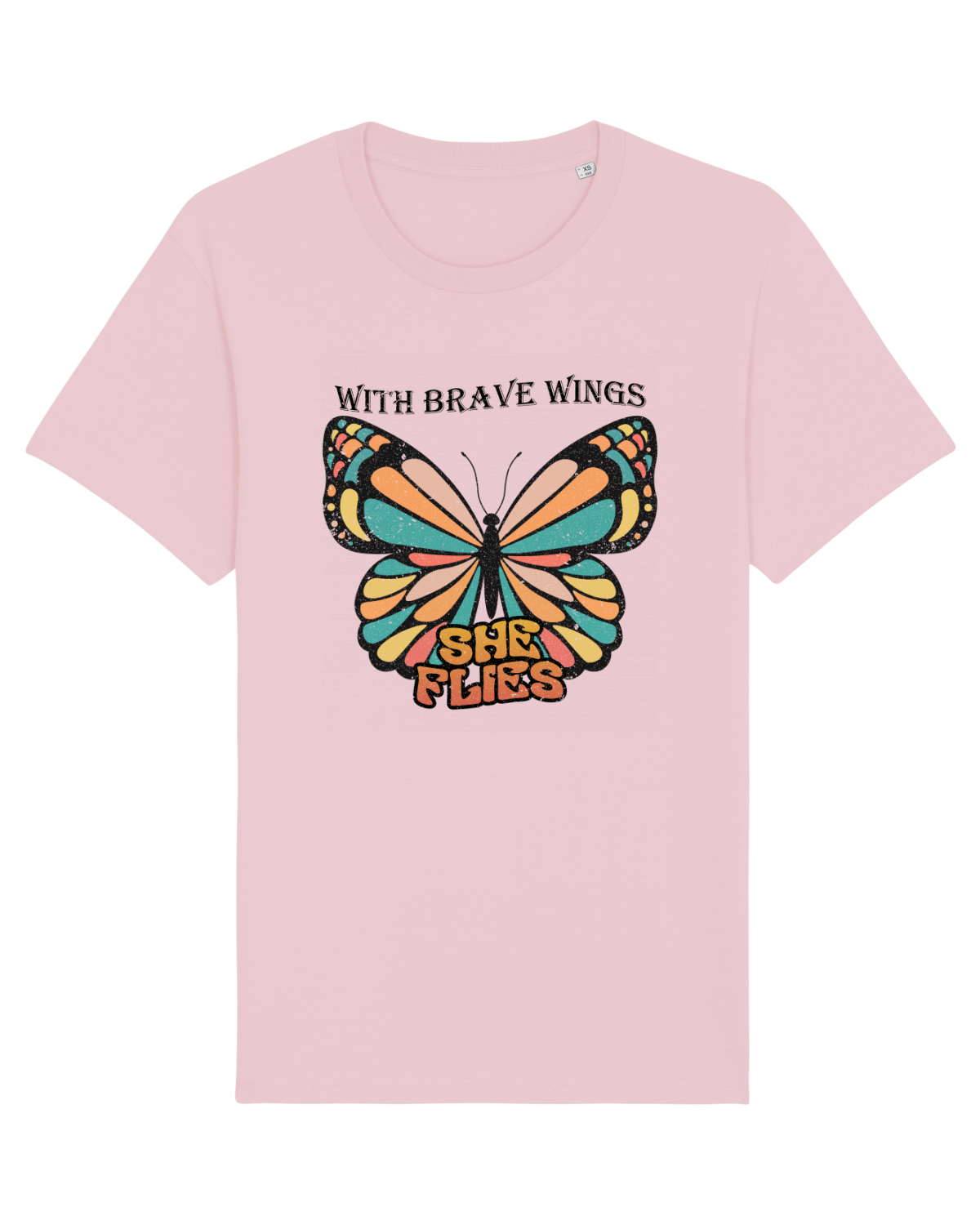 Tricou mânecă scurtă Unisex Rocker Cotton Pink