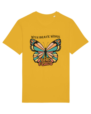 With Brave Wings She Flies Spectra Yellow