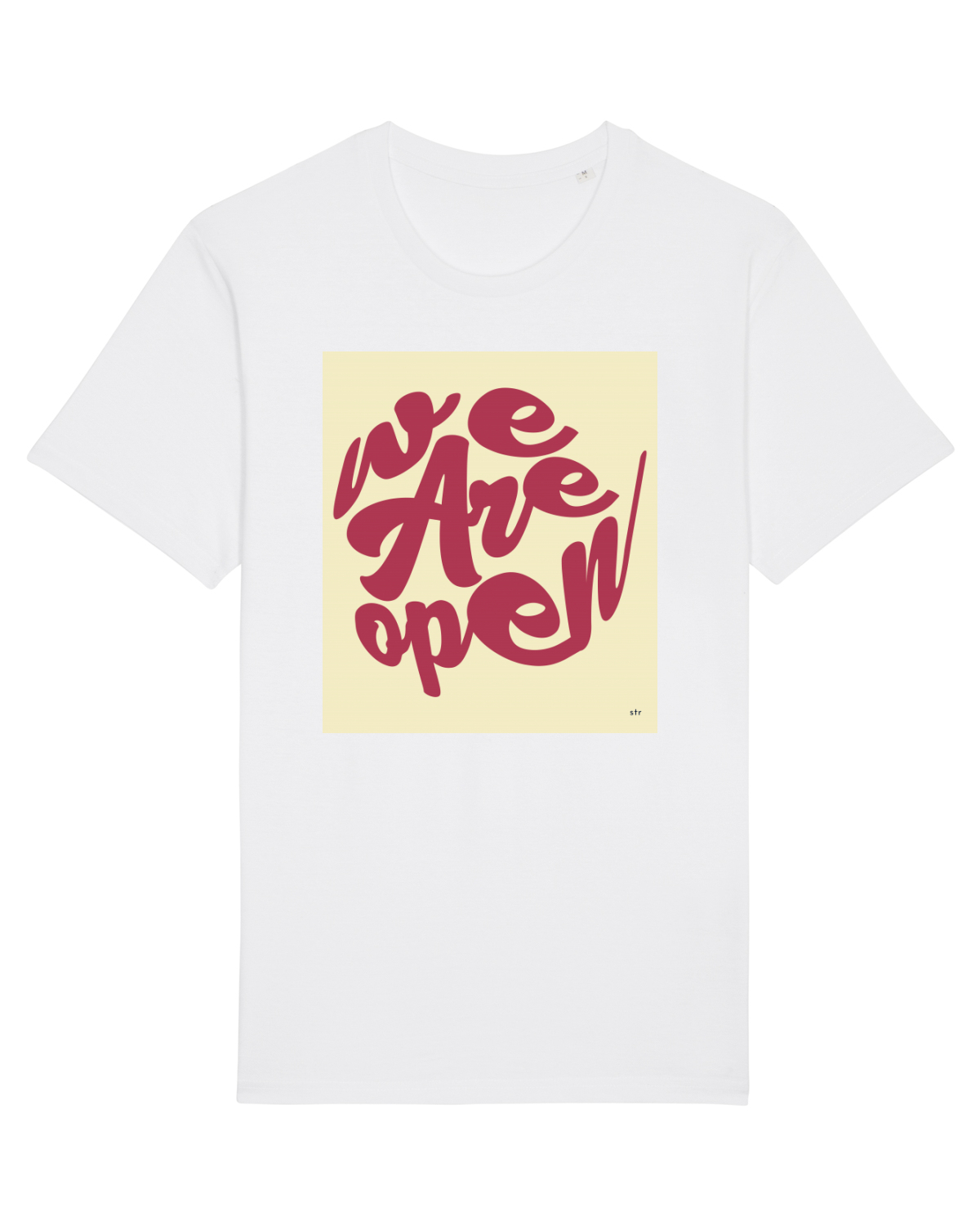 Tricou mânecă scurtă Unisex Rocker White