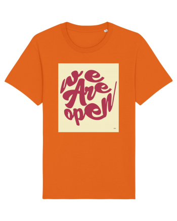 we are open 304 Bright Orange