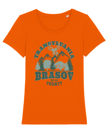 Transylvania Brasov County Est 1235 Bright Orange