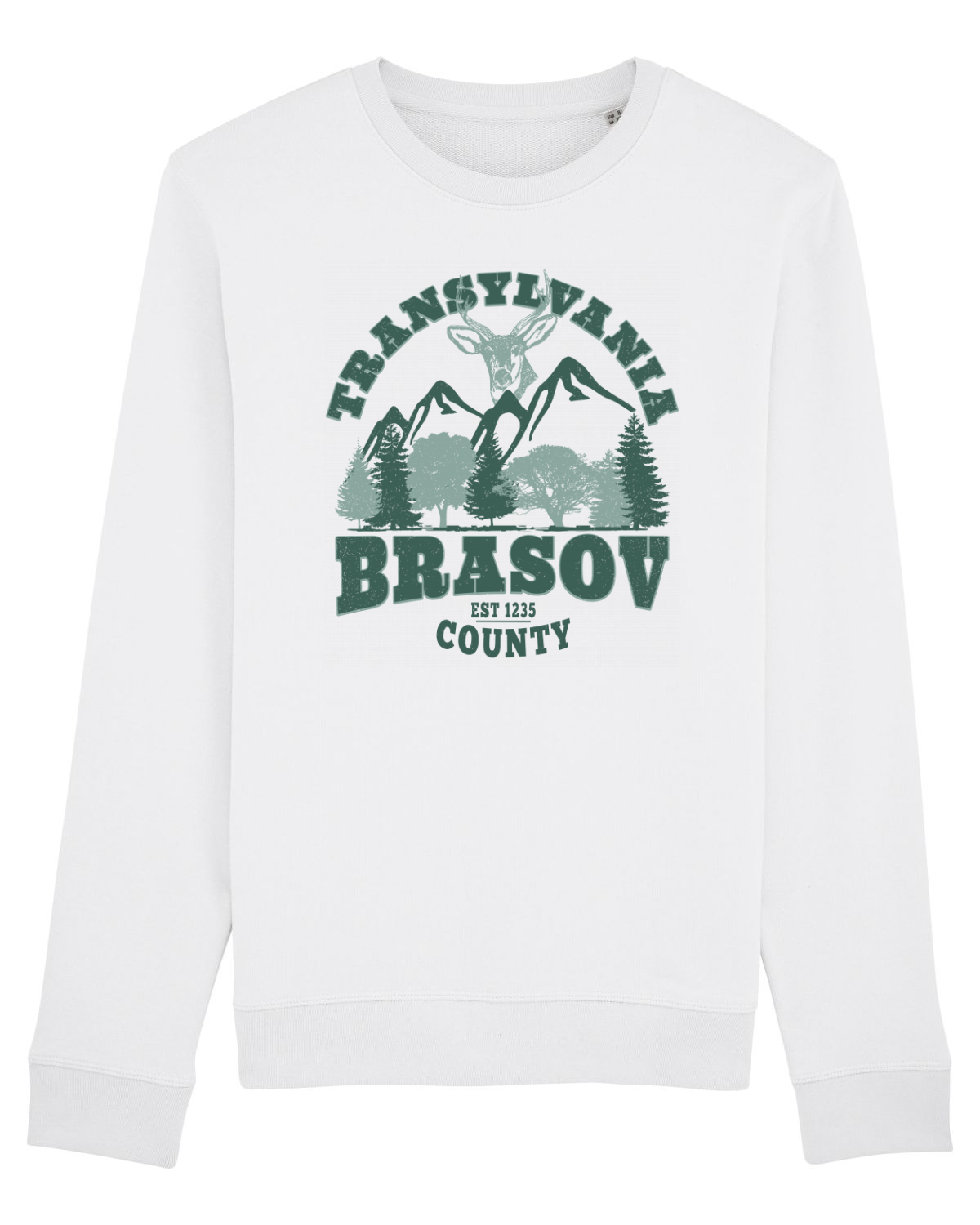 Bluză mânecă lungă Unisex Rise White