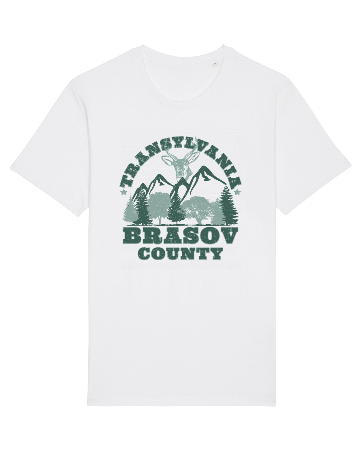 Tricou mânecă scurtă Unisex Rocker White