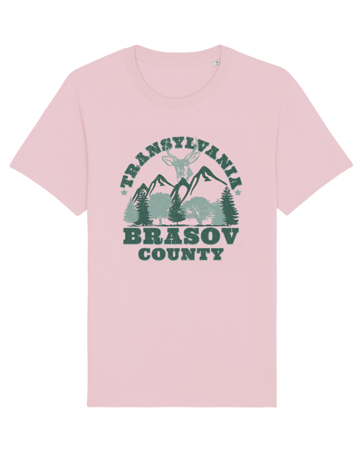 Tricou mânecă scurtă Unisex Rocker Cotton Pink