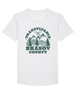 Transylvania Brasov County Tricou mânecă scurtă guler larg Bărbat Skater