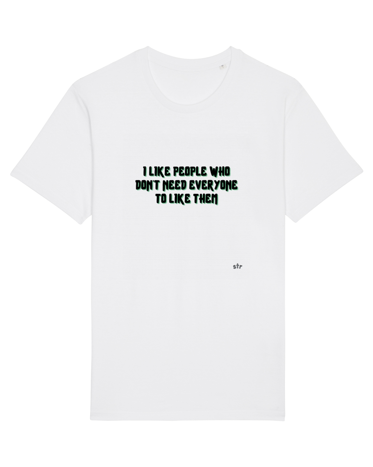 Tricou mânecă scurtă Unisex Rocker White