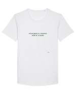 350 Tricou mânecă scurtă guler larg Bărbat Skater