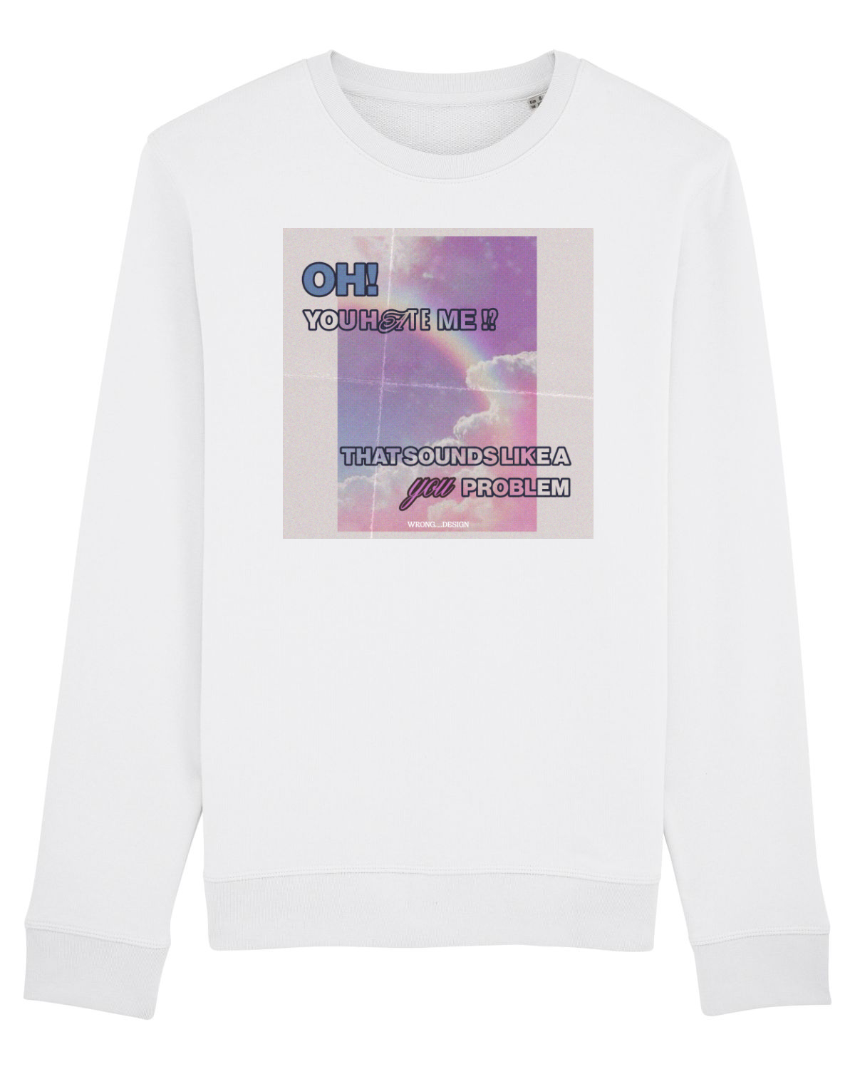 Bluză mânecă lungă Unisex Rise White