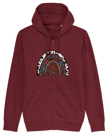 Vintage Summer Rainbow Burgundy