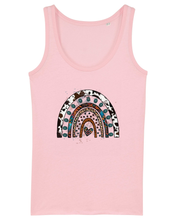 Vintage Summer Rainbow Cotton Pink