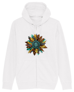 Vintage Summer Sunflower Hanorac cu fermoar Unisex Connector