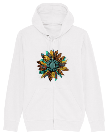 Vintage Summer Sunflower White