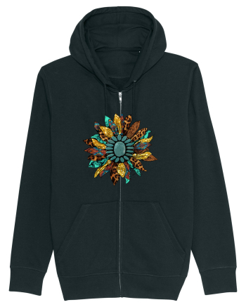 Vintage Summer Sunflower Black