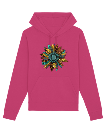 Vintage Summer Sunflower Raspberry