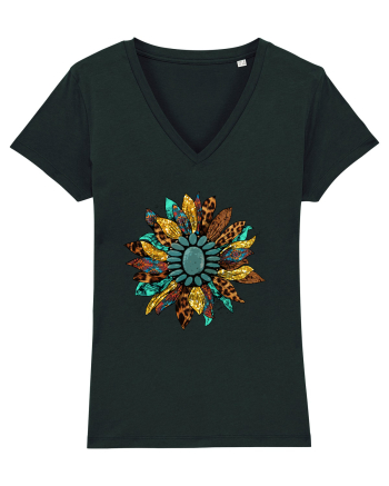 Vintage Summer Sunflower Black