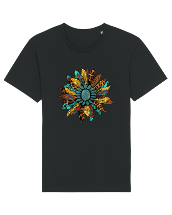 Vintage Summer Sunflower Black