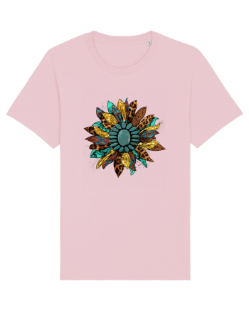 Vintage Summer Sunflower Cotton Pink