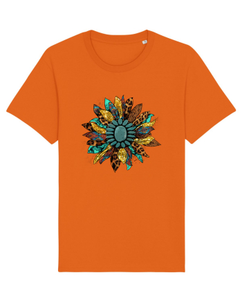 Vintage Summer Sunflower Bright Orange