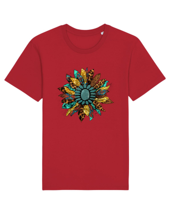 Vintage Summer Sunflower Red