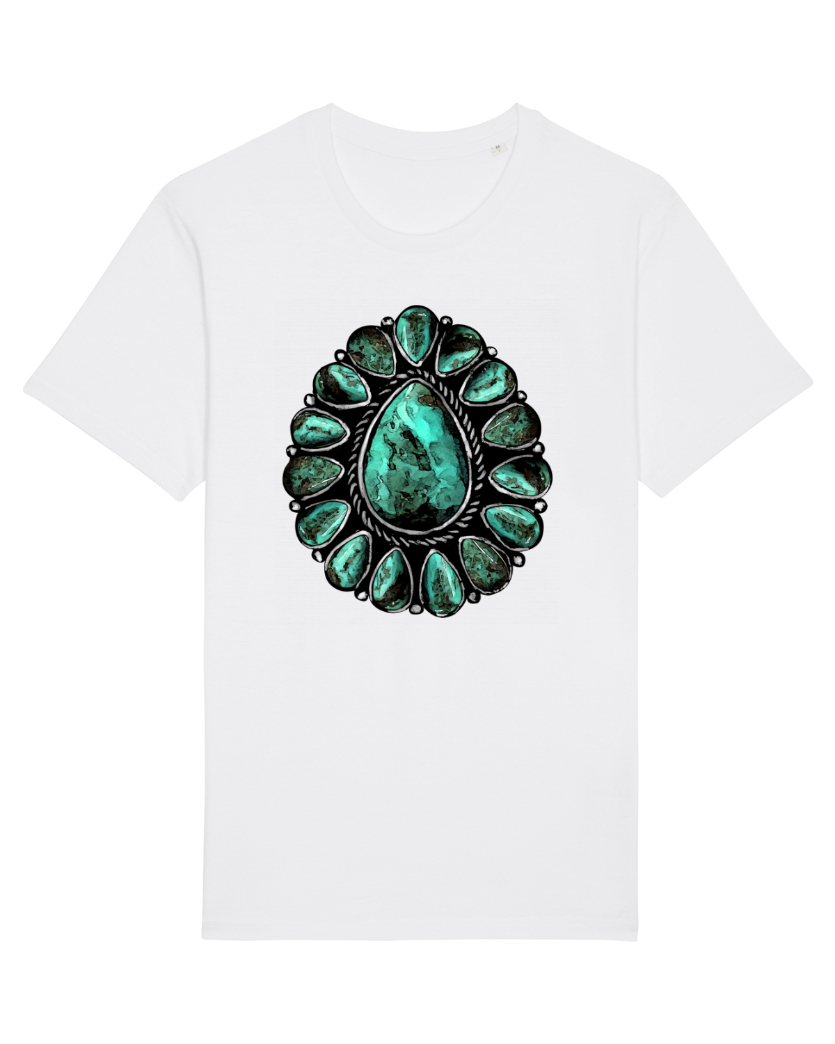 Tricou mânecă scurtă Unisex Rocker White
