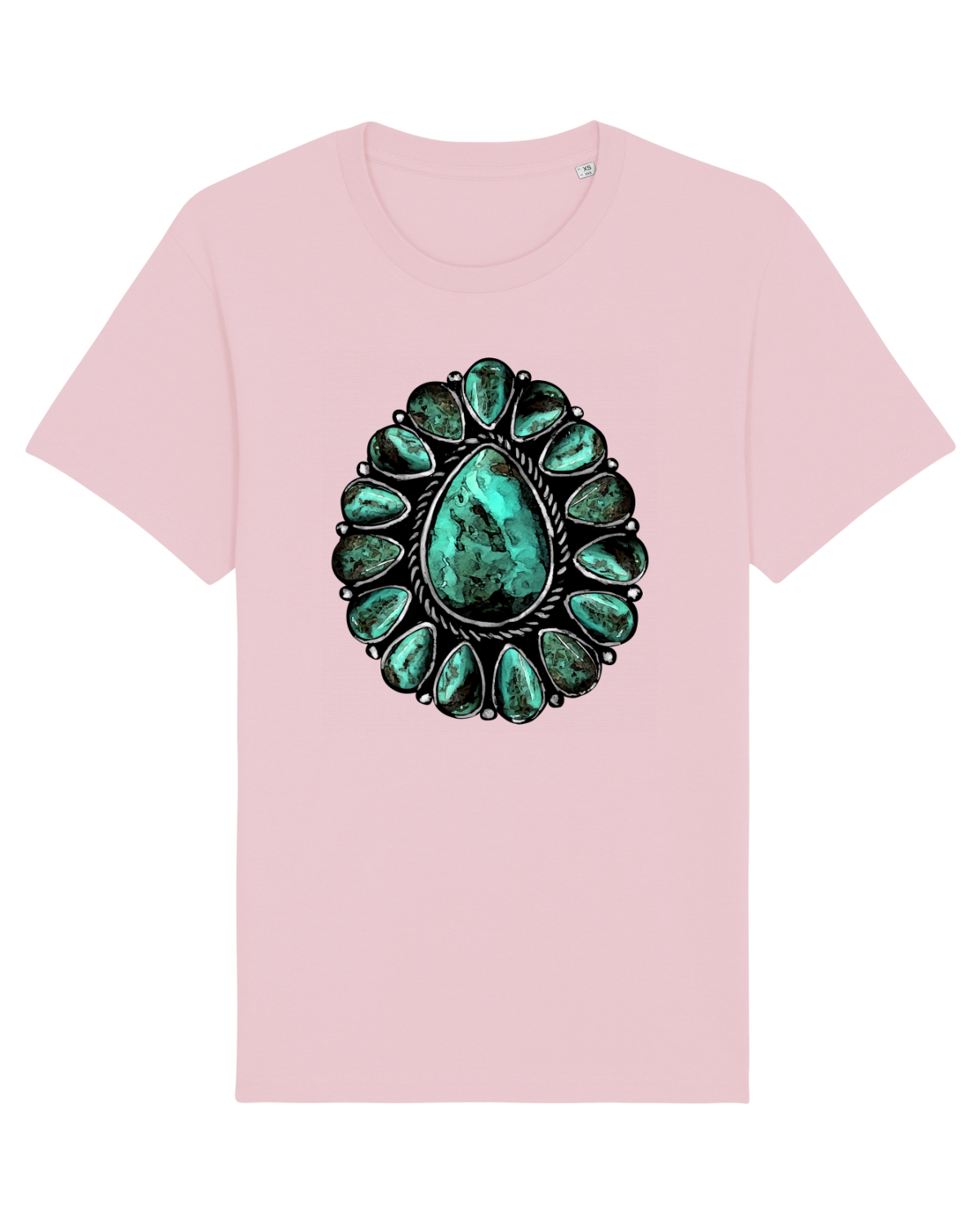 Tricou mânecă scurtă Unisex Rocker Cotton Pink