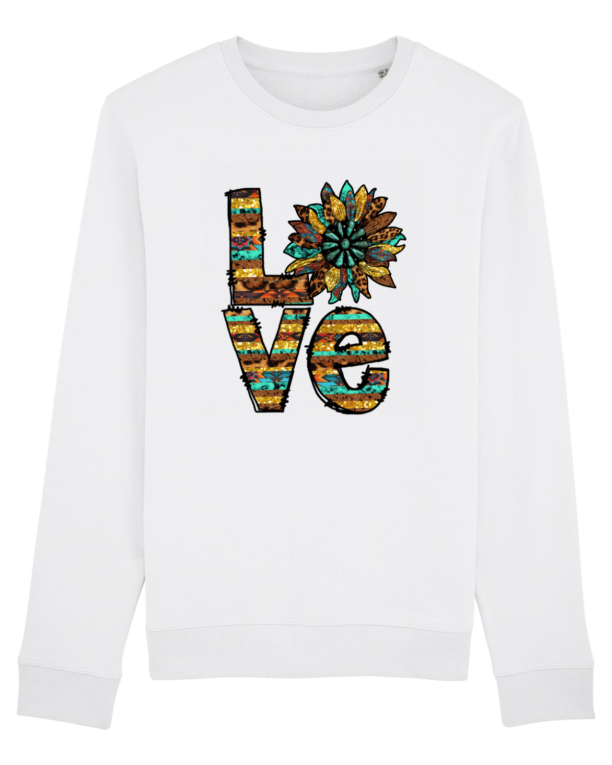 Bluză mânecă lungă Unisex Rise White