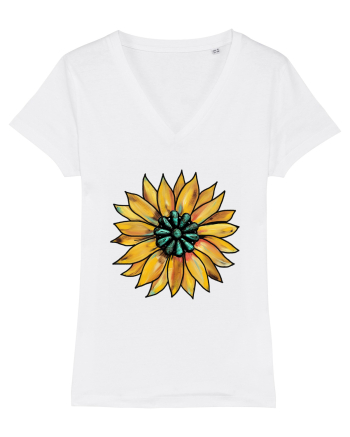 Sunflower Western Yellow White
