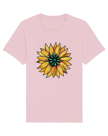 Sunflower Western Yellow Cotton Pink