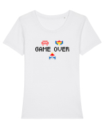 Game Over Tricou mânecă scurtă guler larg fitted Damă Expresser