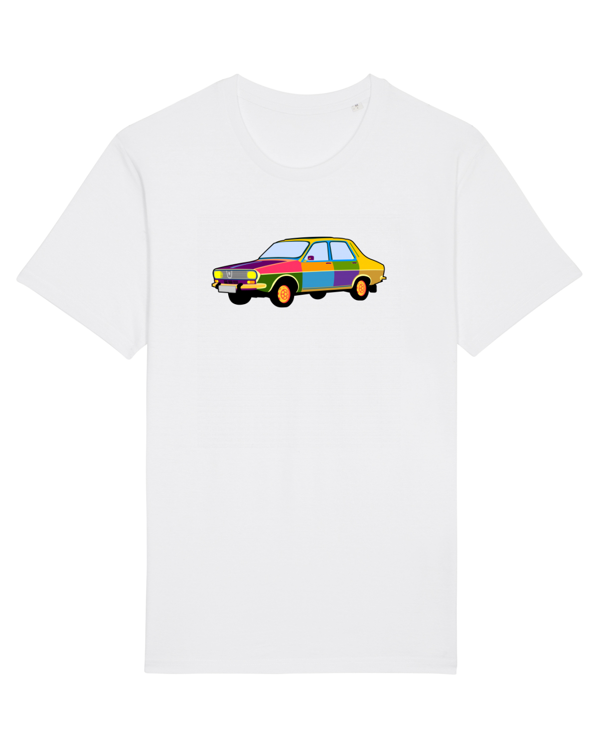 Tricou mânecă scurtă Unisex Rocker White