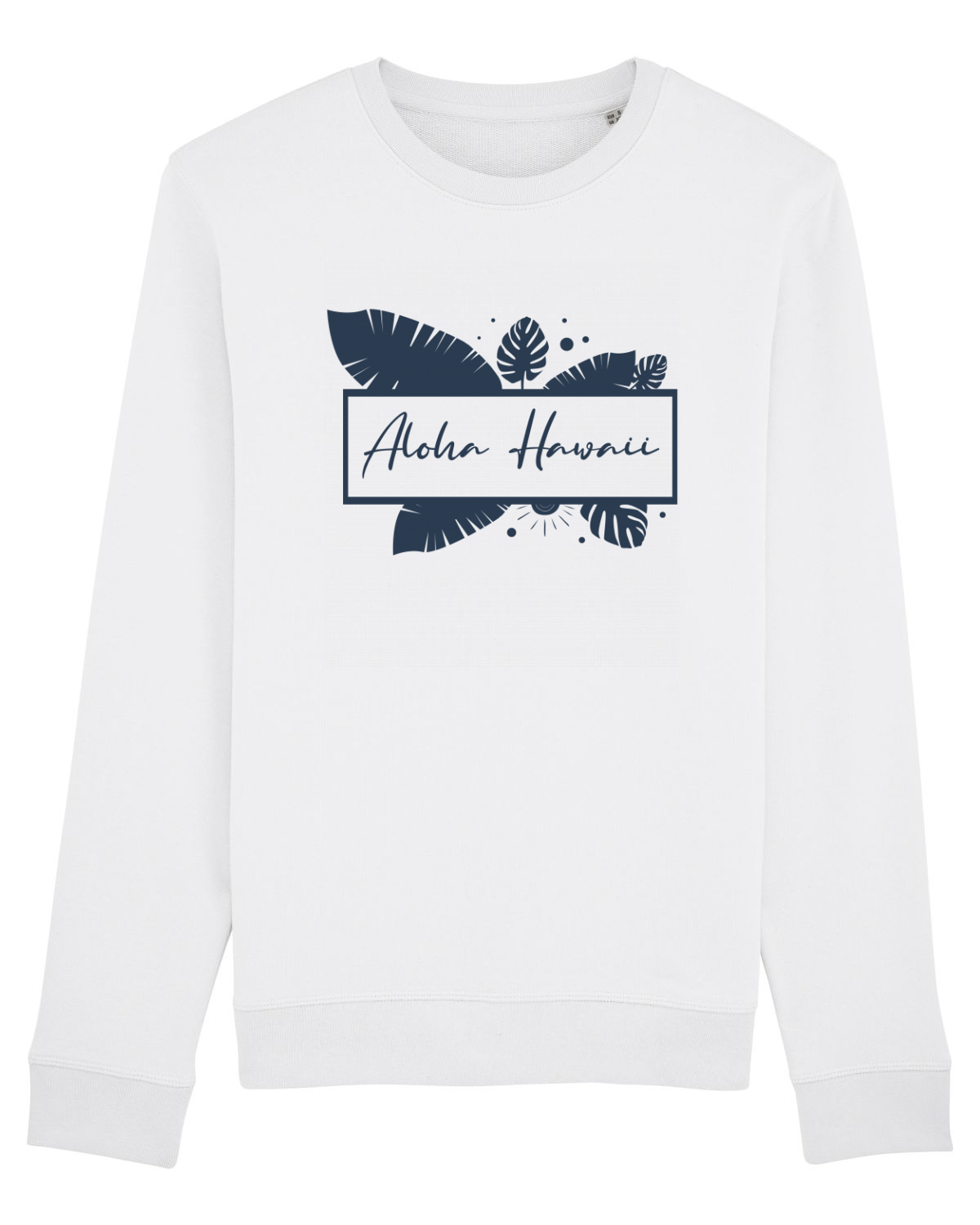Bluză mânecă lungă Unisex Rise White