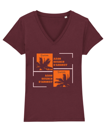 Anse Source Seychelles Burgundy