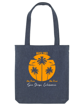 Beach Vibes Blue Ocean San Diego Midnight Blue
