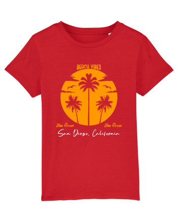 Beach Vibes Blue Ocean San Diego Red