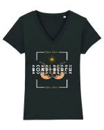 Bondi Beach Sydney Australia Tricou mânecă scurtă guler V Damă Evoker
