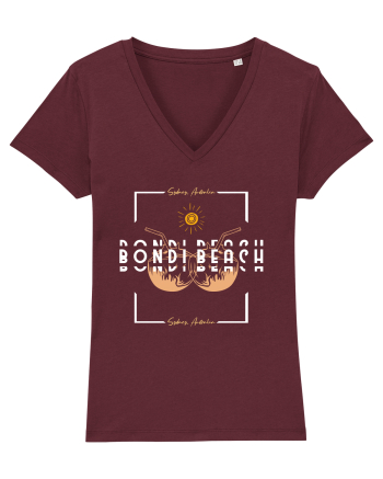 Bondi Beach Sydney Australia Burgundy