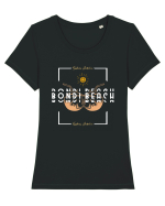 Bondi Beach Sydney Australia Tricou mânecă scurtă guler larg fitted Damă Expresser