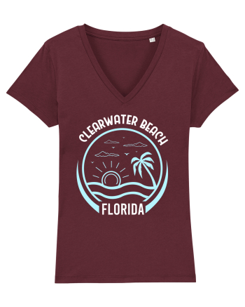 Clearwater Beach Florida Burgundy