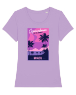 Copacabana Brazil Tricou mânecă scurtă guler larg fitted Damă Expresser