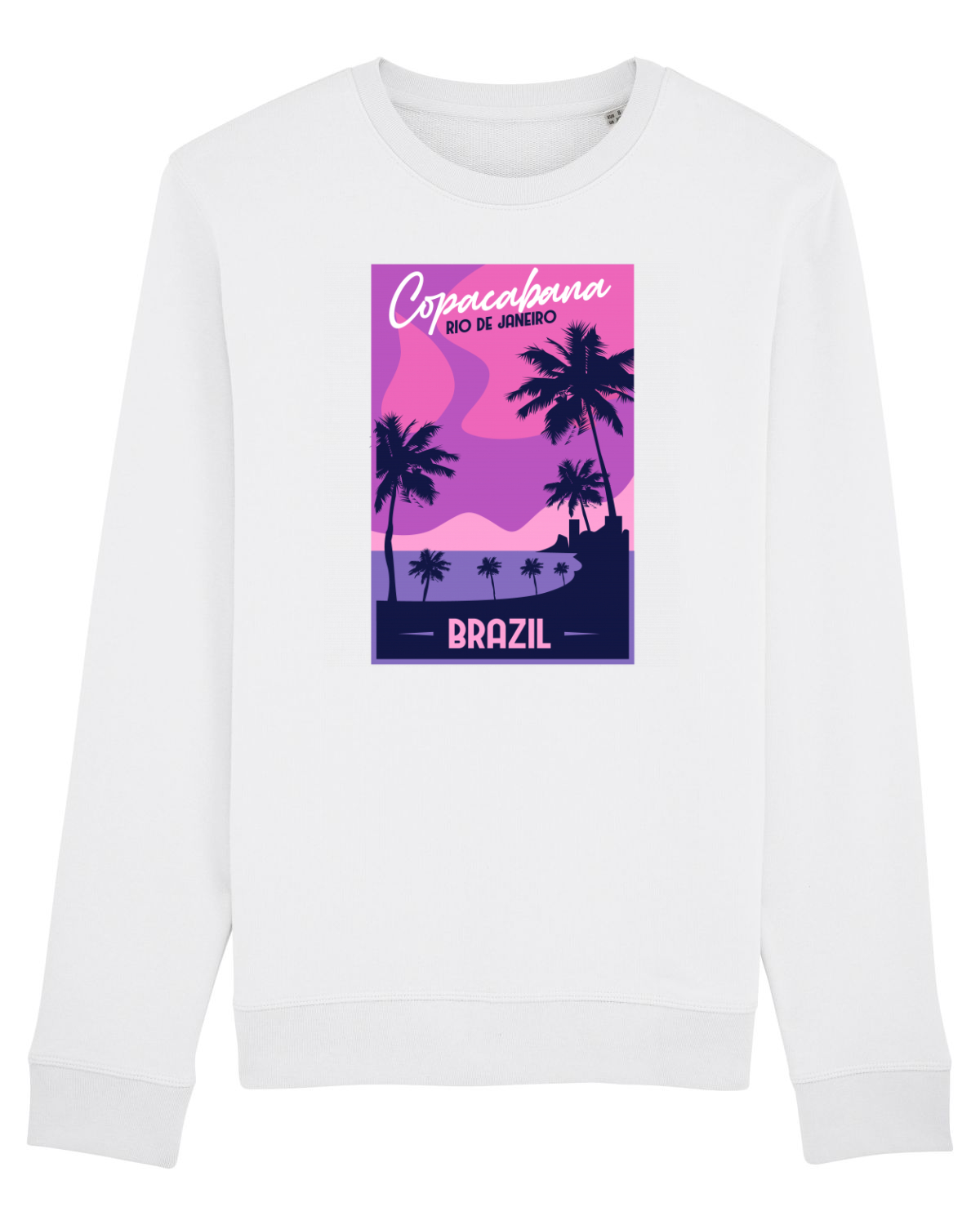Bluză mânecă lungă Unisex Rise White